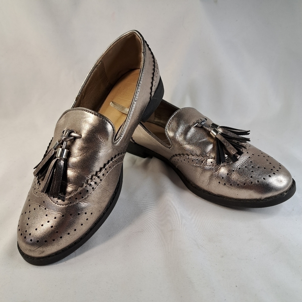 Sole diva lt gold loafers women's size 5E